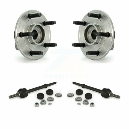 TRANSIT AUTO Front Hub Bearing Assembly And Link Kit For 2006-2008 Dodge Ram 1500 4WD W/ 2-Wheel ABS K77-100361